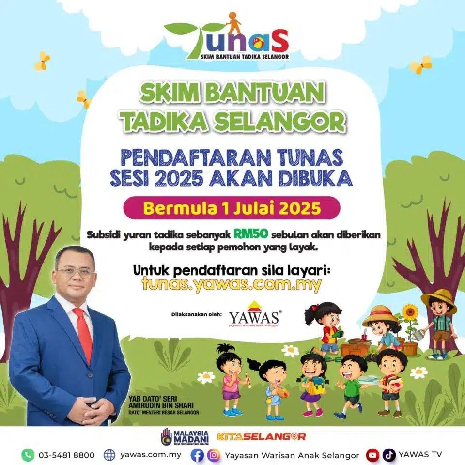 雪幼苗计划701开放申请 每月资助家长50令吉学前费