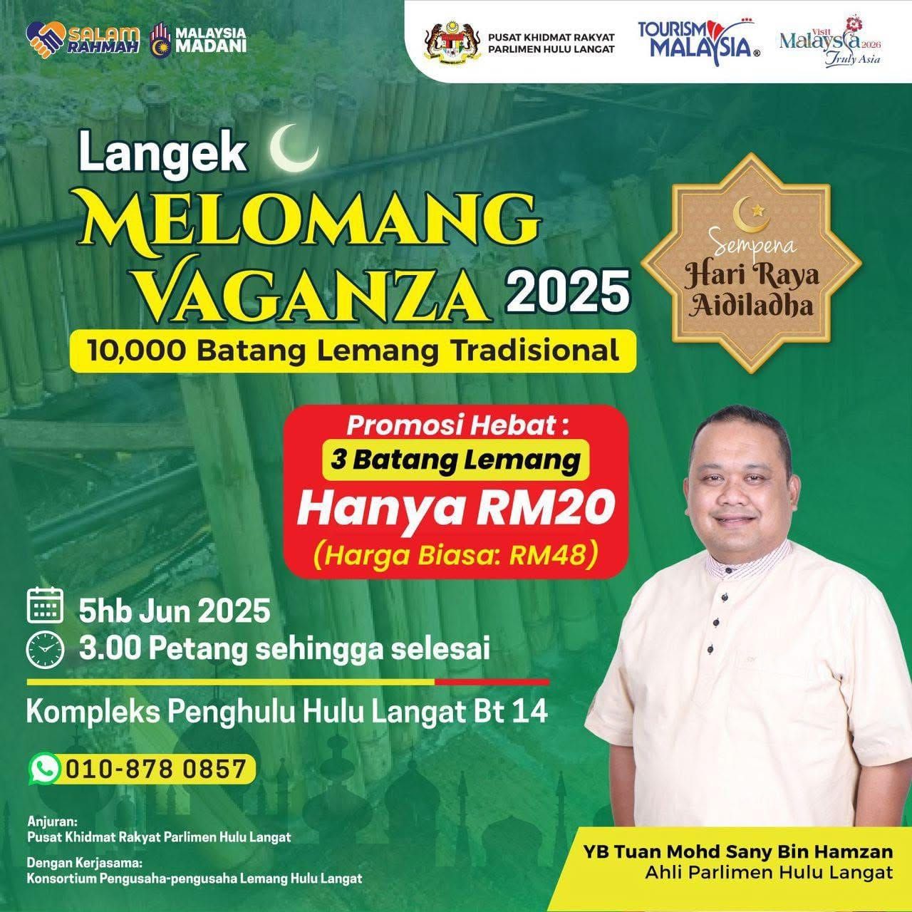 Lemang murah di Hulu Langat Khamis ini, siapa cepat dia dapat!