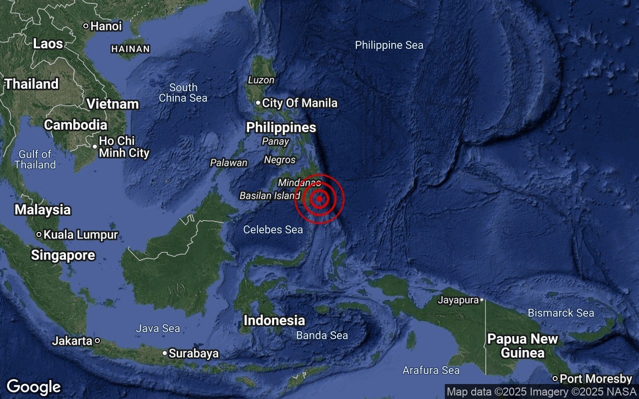 菲律宾地牛翻身！ 棉兰老岛今早5.4级地震