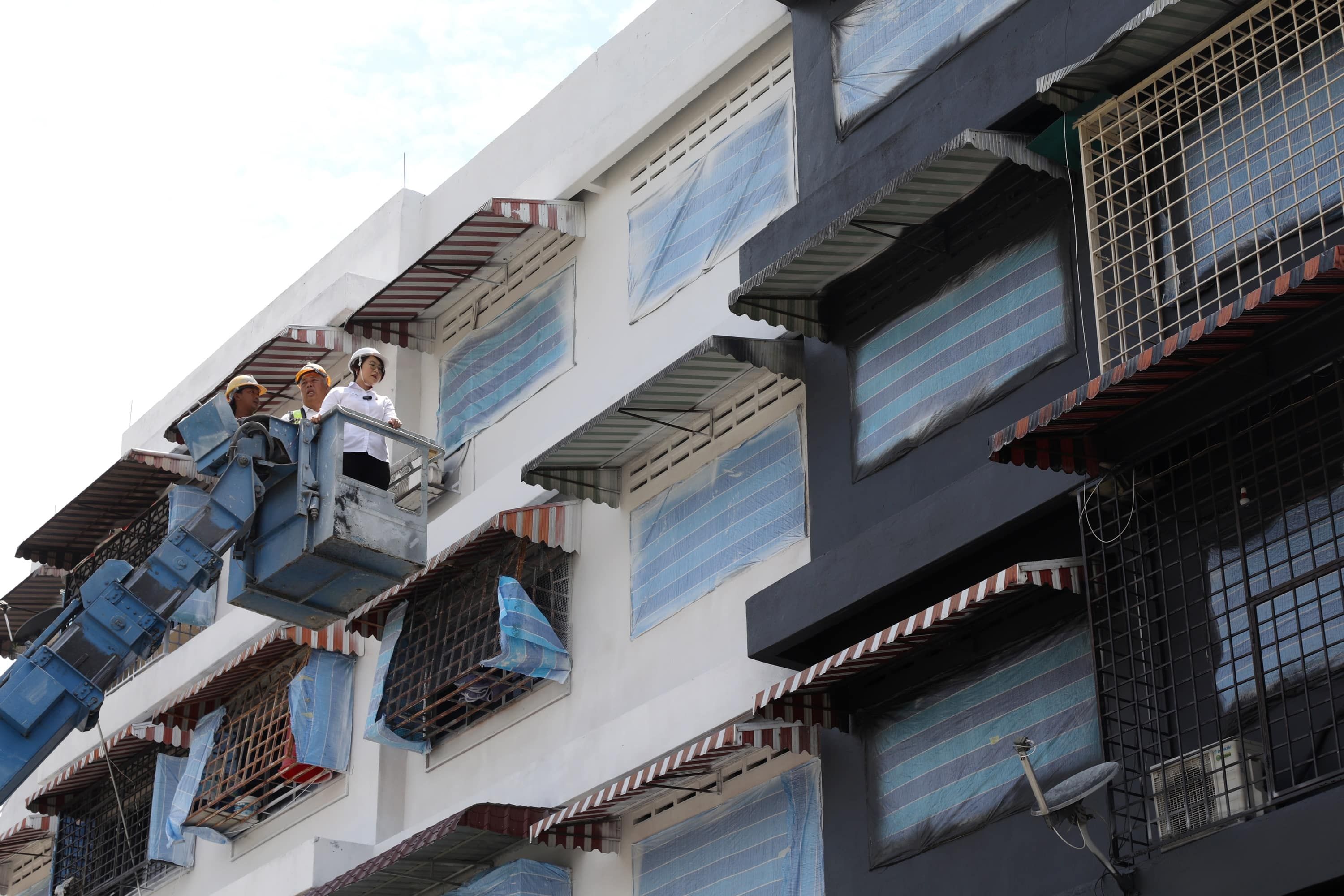 房地部批450万提升士拉央组屋   达雅花园组屋耗40万换新装