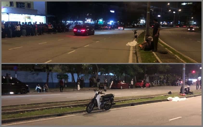 2中四生共骑摩托车失控一死一伤