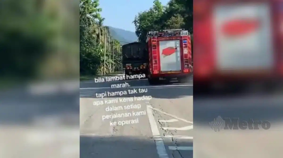 Pemandu lori halang laluan jentera bomba disaman RM300