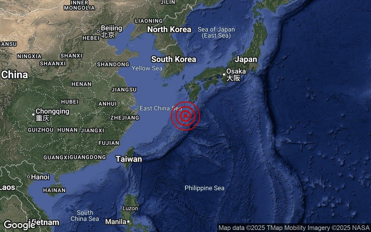 日本琉球群岛今晨地牛翻身！