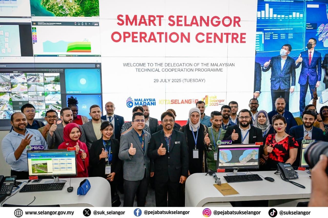 ஸ்மார்ட் சிலாங்கூர் செயல்பாட்டு மைய விளக்க அமர்வில் 19 சர்வதேச பங்கேற்பாளர்கள்