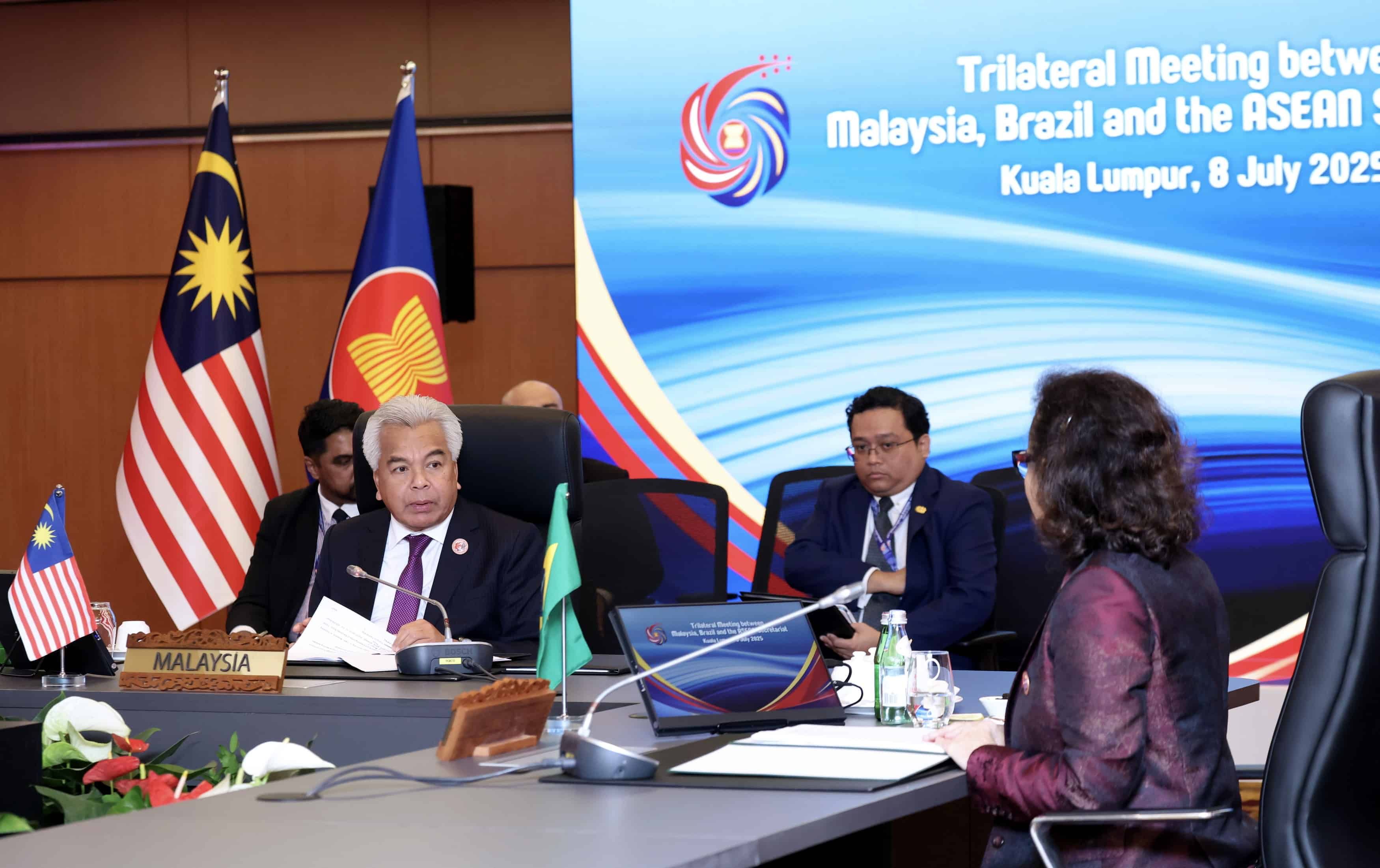 【三边会谈】大马东盟携巴西挪威  拓展和平永续合作