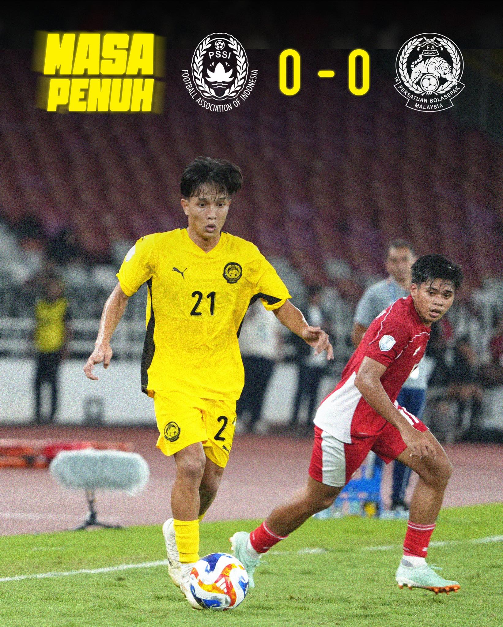 Piala Asean B-23: Malaysia pulang awal selepas seri bertemu Indonesia