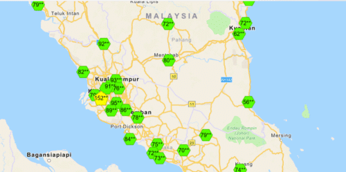 半岛东马多区今早8时空污中等 雪佐汉斯迪亚152不健康