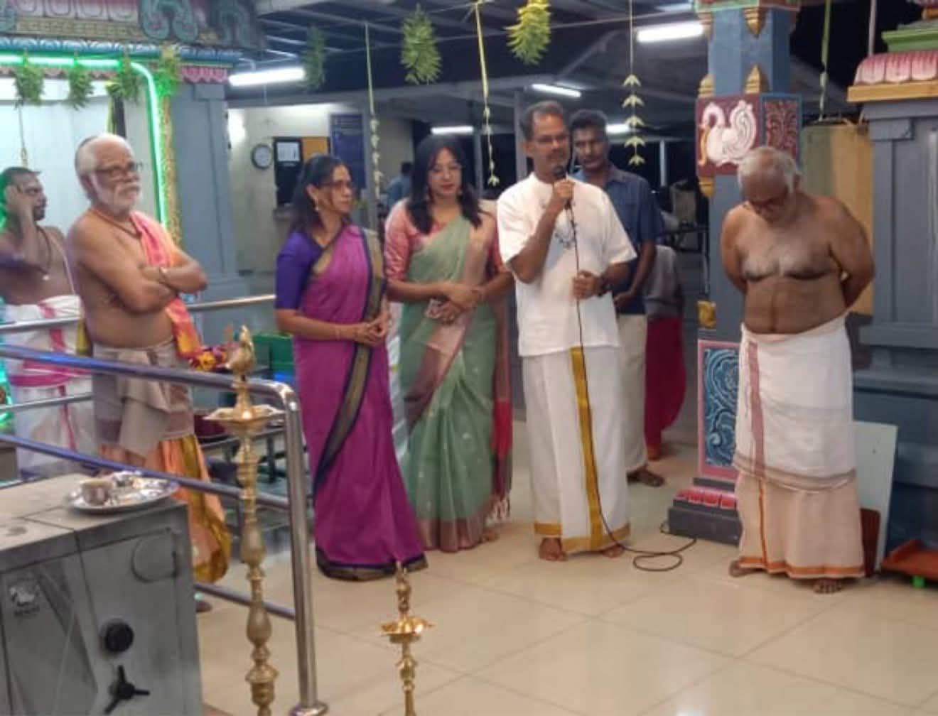 சுங்கை மங்கீஸ், ஸ்ரீ சிவதுர்க்கையம்மன் முனீஸ்வரர் ஆலயத் திருவிழாவில் பாப்பாராய்டு பங்கேற்பு