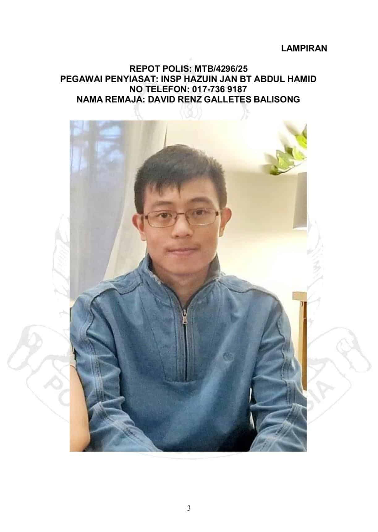Polis siasat remaja Britain dilaporkan hilang