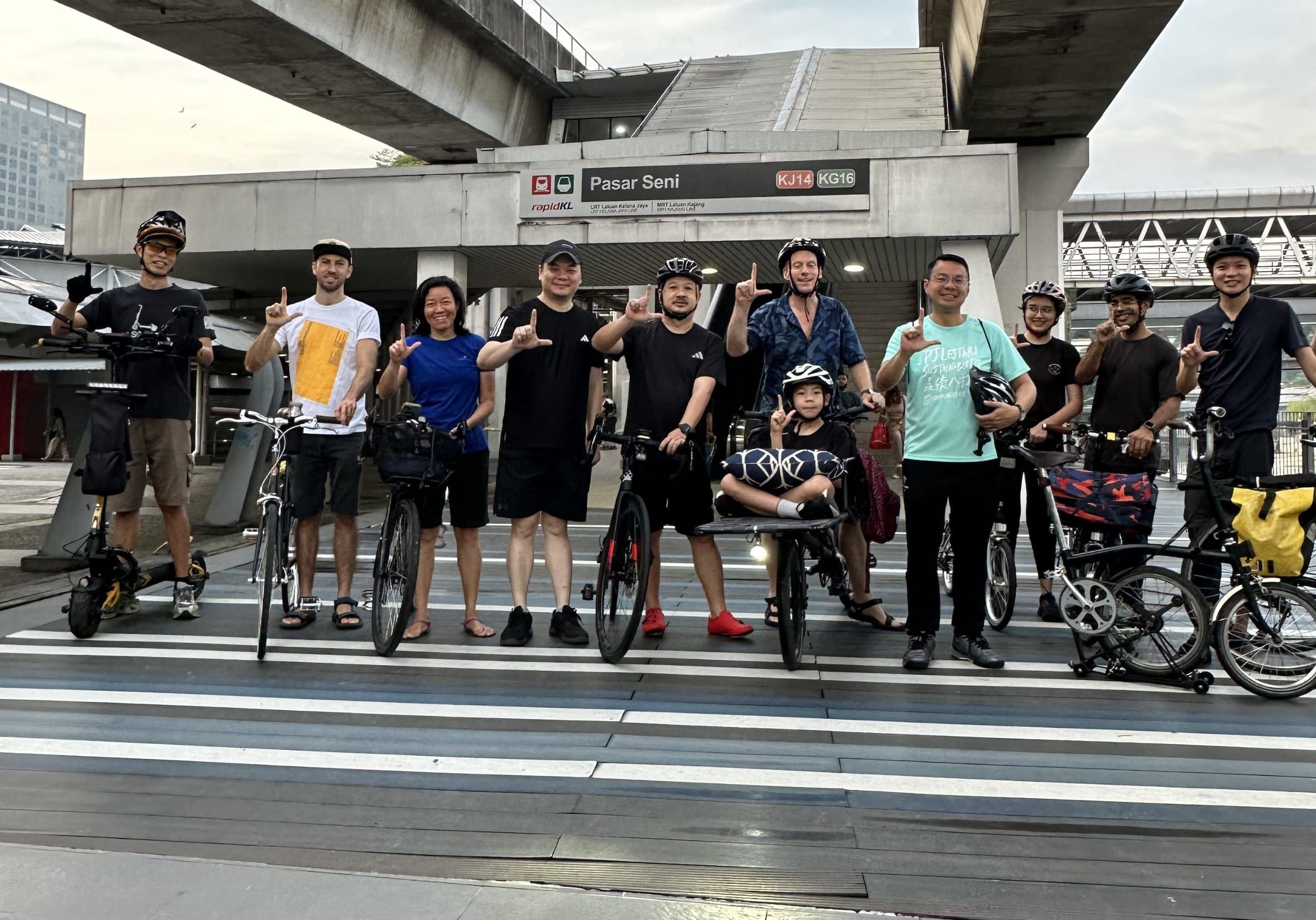 李健聪率队骑行隆市至灵市  基设待完善.倡导多元绿色通勤