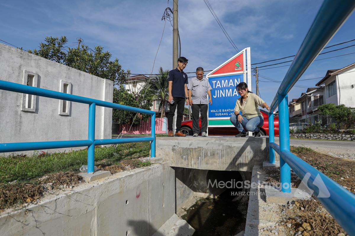 MBSJ naik taraf longkang Taman Jinma, atasi masalah banjir kilat