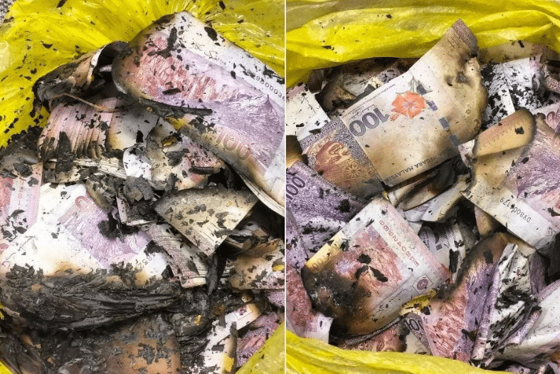 ஊழல் வழக்கில் கைதான நபர் 10 லட்சம் ரிங்கிட் ரொக்கப் பணத்தை எரிக்க முற்பட்டார்