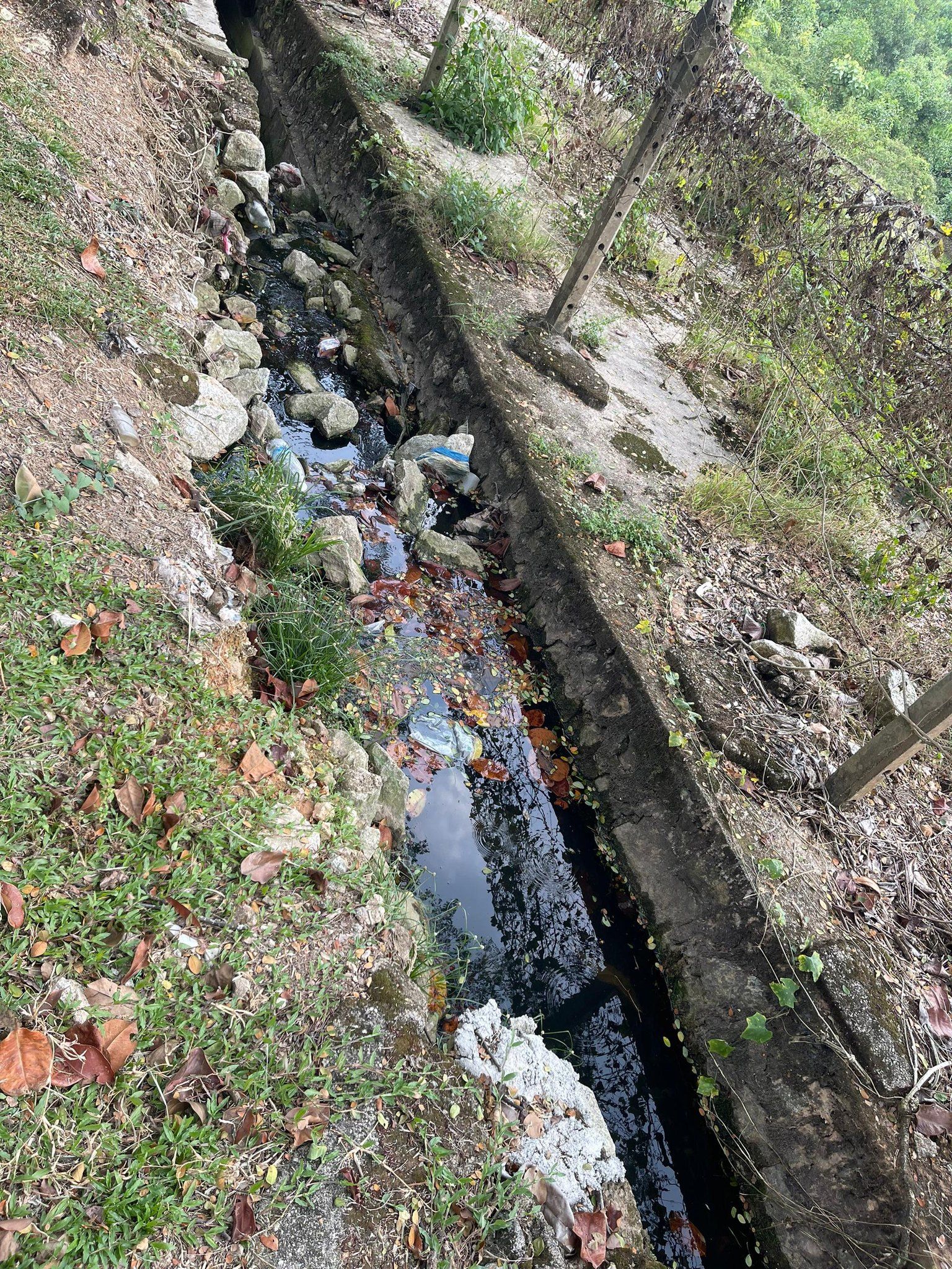 柏兰岭工业区沟渠损坏坍塌   蔡伟杰促当局速维修免恶化