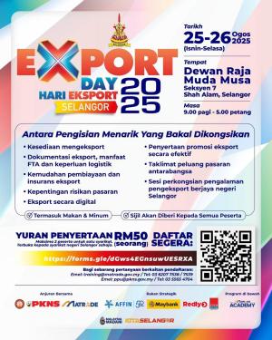 Hari Eksport Selangor 2025 buka peluang usahawan tembusi pasaran antarabangsa