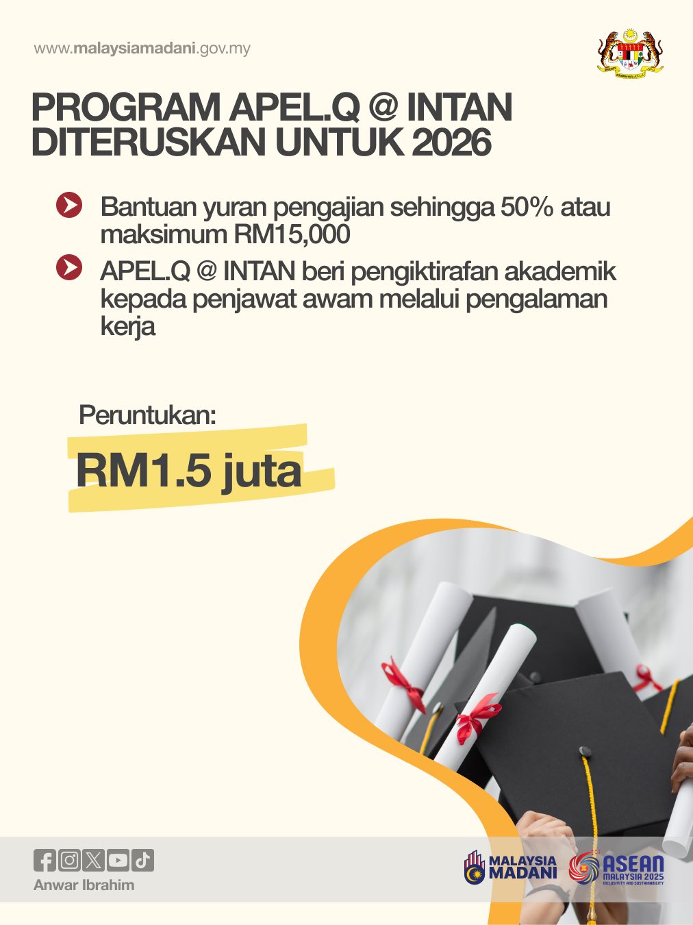Tambah baik skim ATM, hadiah pengiktirafan akademik antara inisiatif kepada penjawat awam