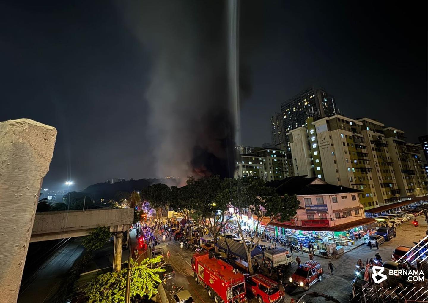 14 rumah setinggan, empat kedai musnah dalam kebakaran di Pantai Dalam