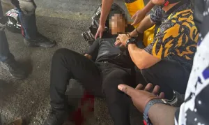 又是毒品惹祸！ 14项前科男吸毒后刺伤警员