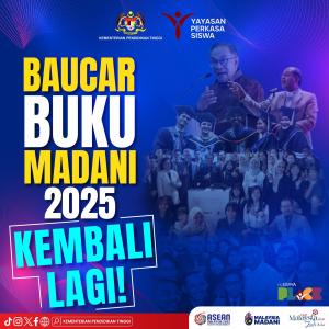 Baucar buku pelajar IPT boleh ditebus esok hingga 12 Disember