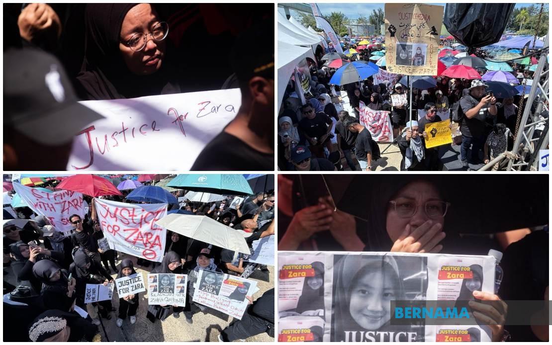 Lebih 3,000 hadir perhimpunan solidariti ‘Justice for Zara Qairina’ di Labuan