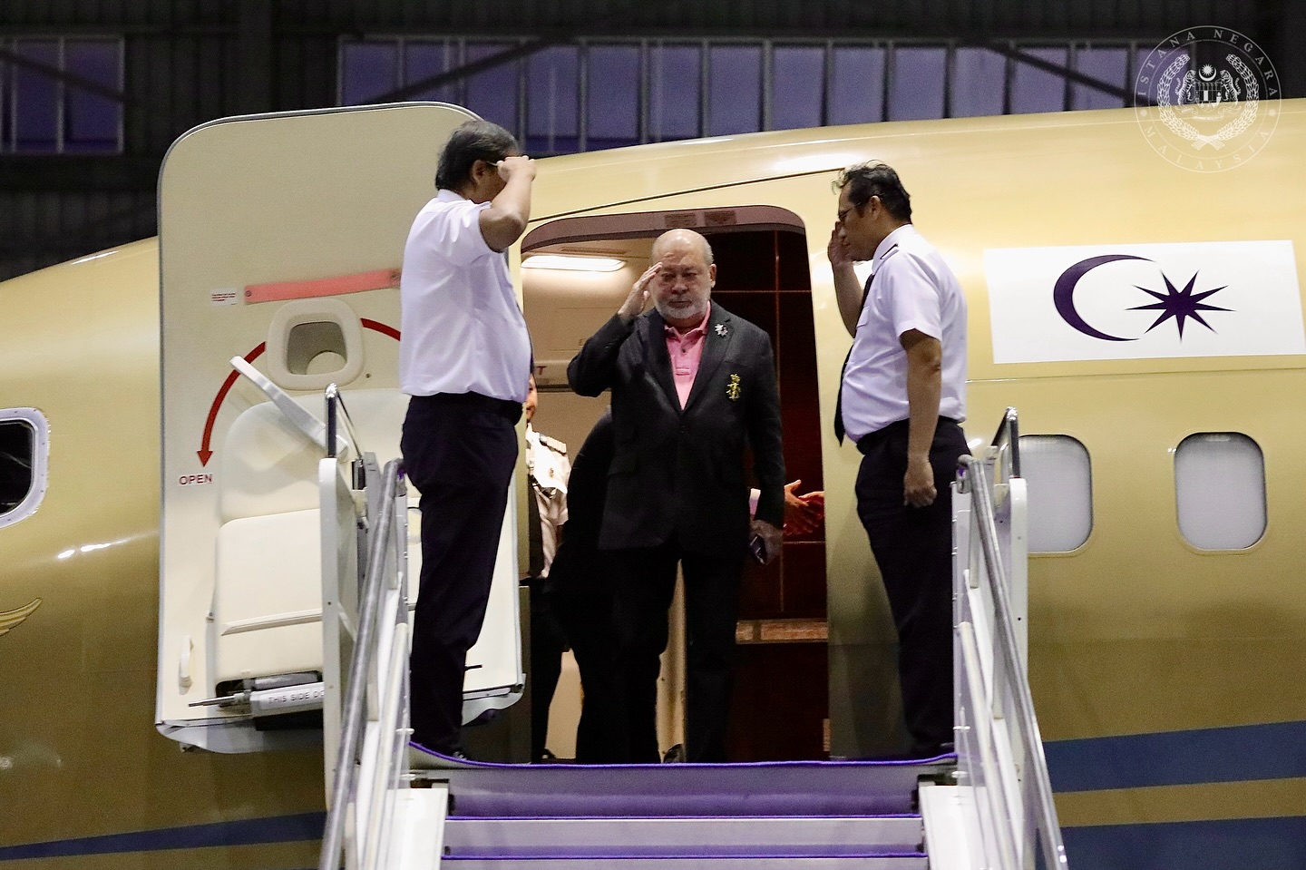 King returns home after visiting Russia in the ‘spirit of friendship’