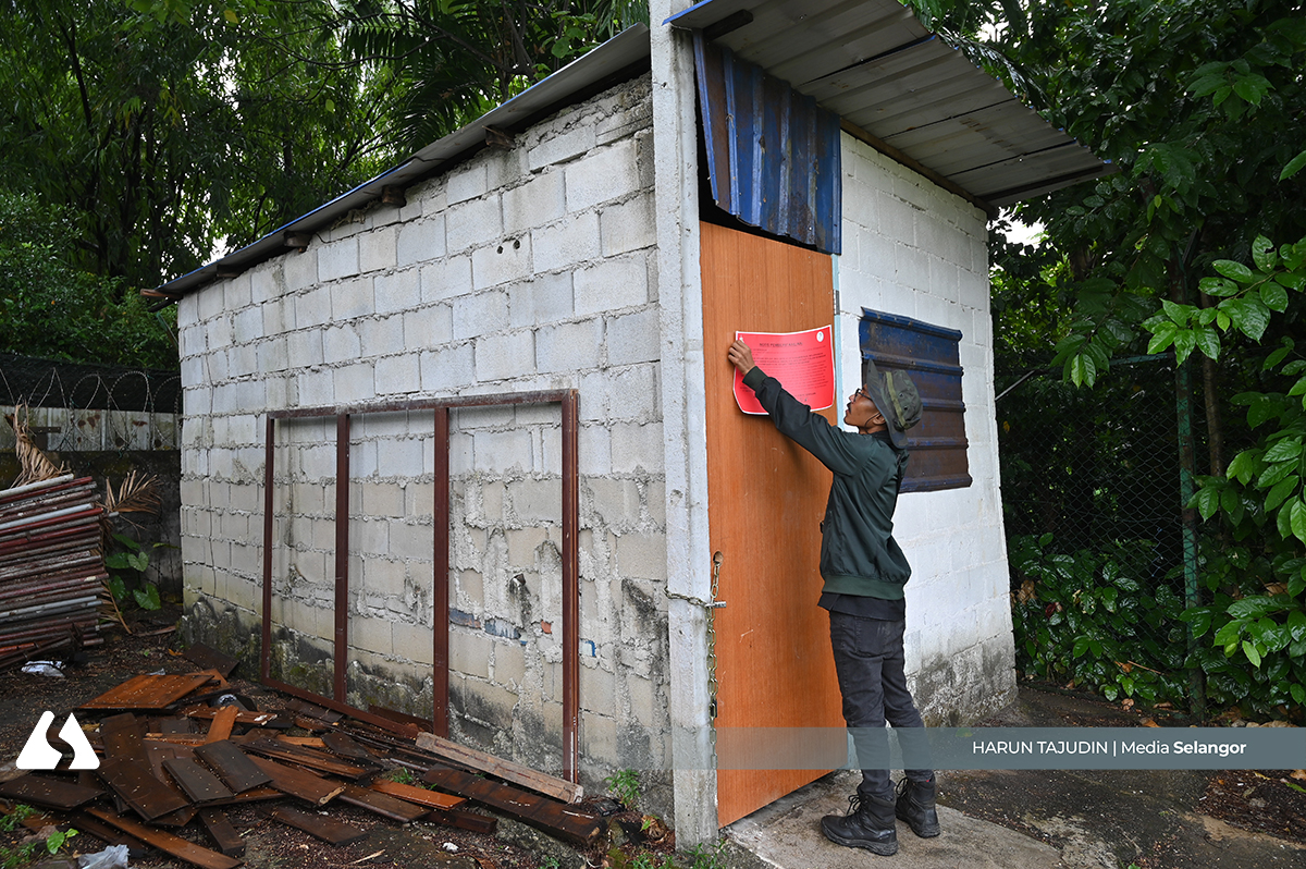 End for trespassers in Sg Buloh Forest Reserve