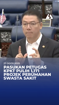 Pasukan petugas KPKT pulih 1,171 projek perumahan swasta sakit