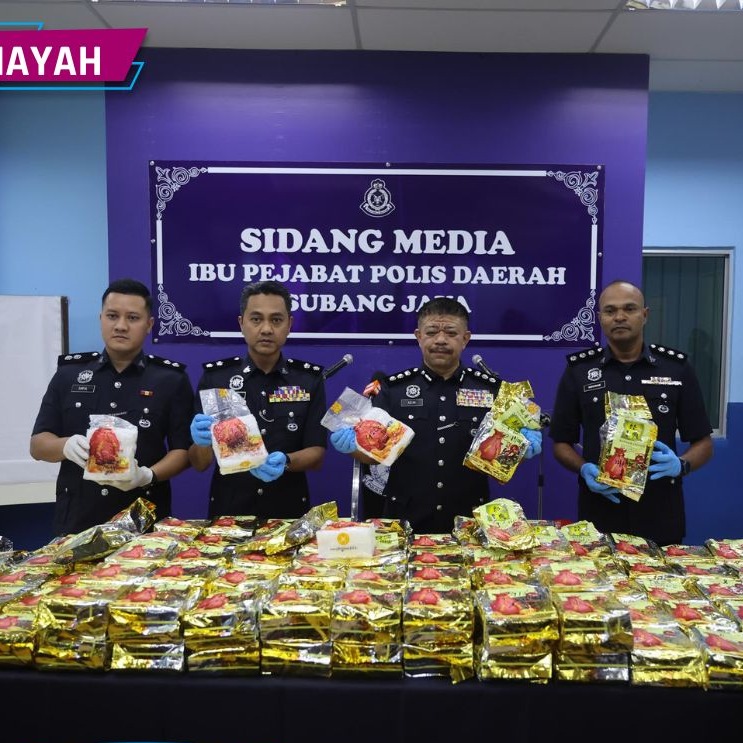 220 kilogram syabu bernilai RM7 juta ditemui dalam kereta terbabit nahas