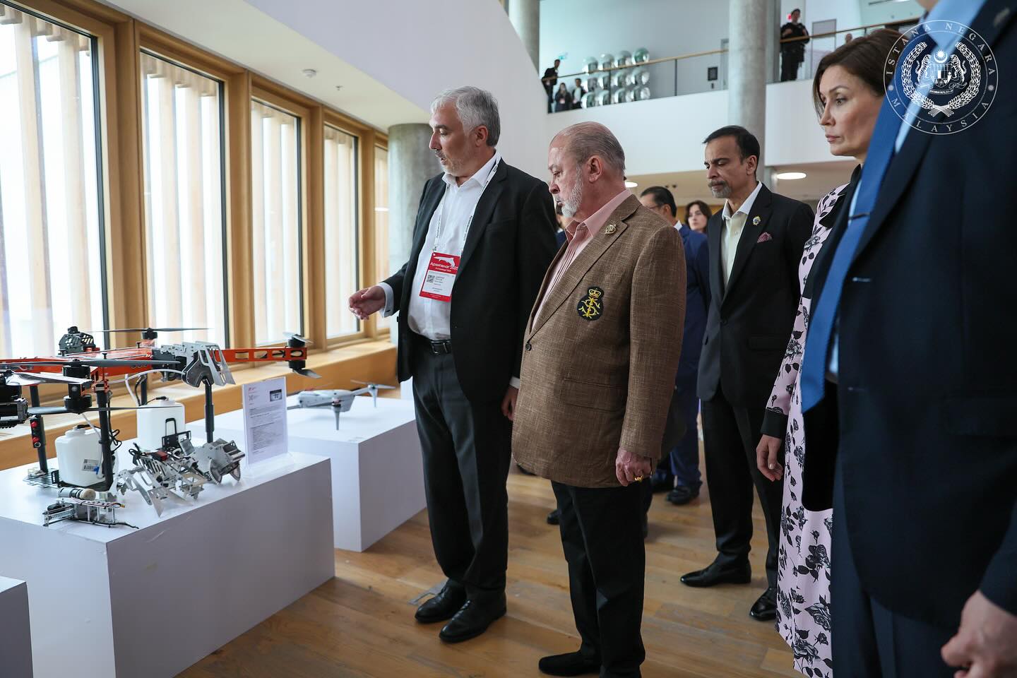 King observes Russian drone technology at Tochka Kipeniya