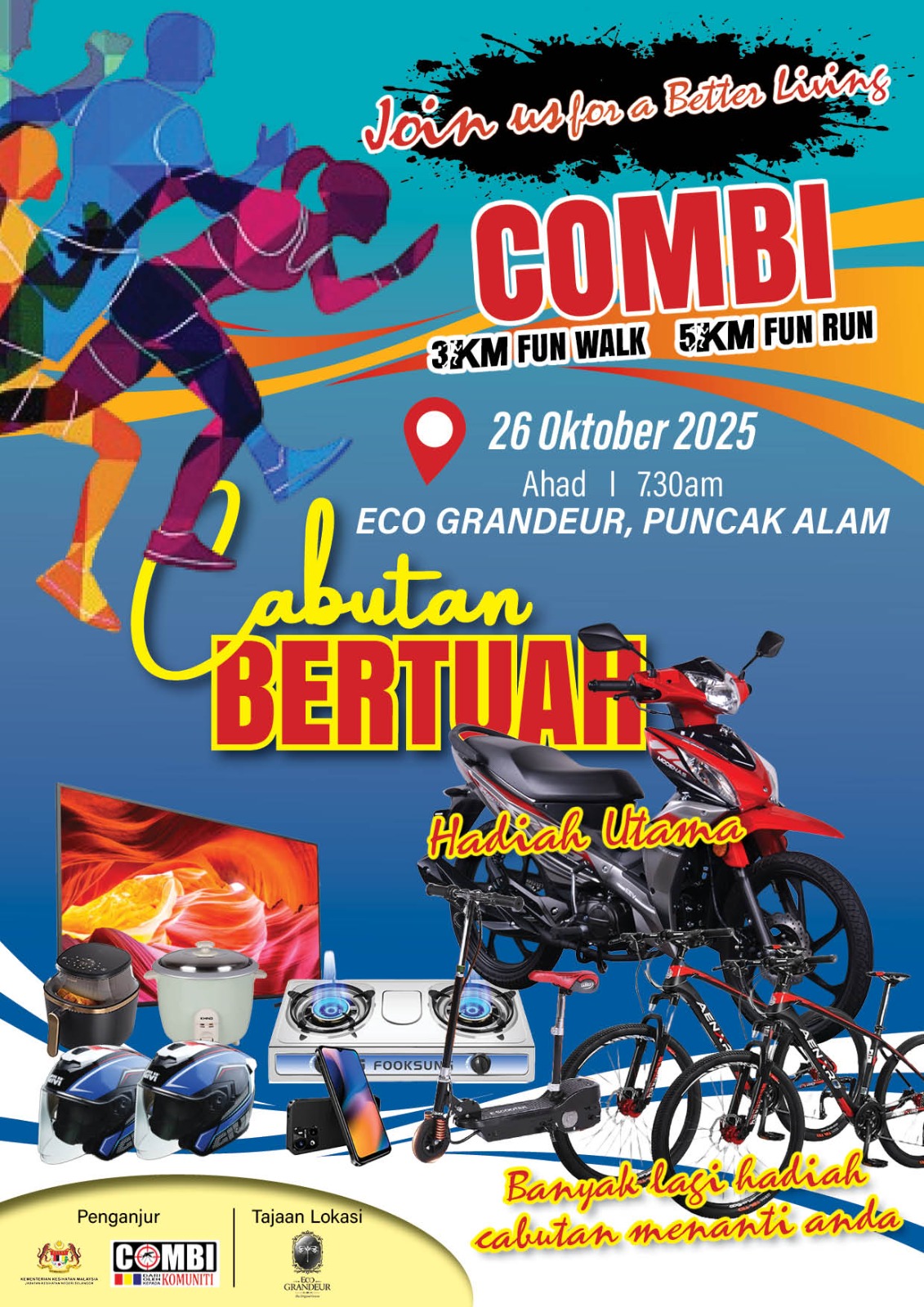 1,000 peserta dijangka sertai Combi Fun Walk, promosi gaya hidup sihat  