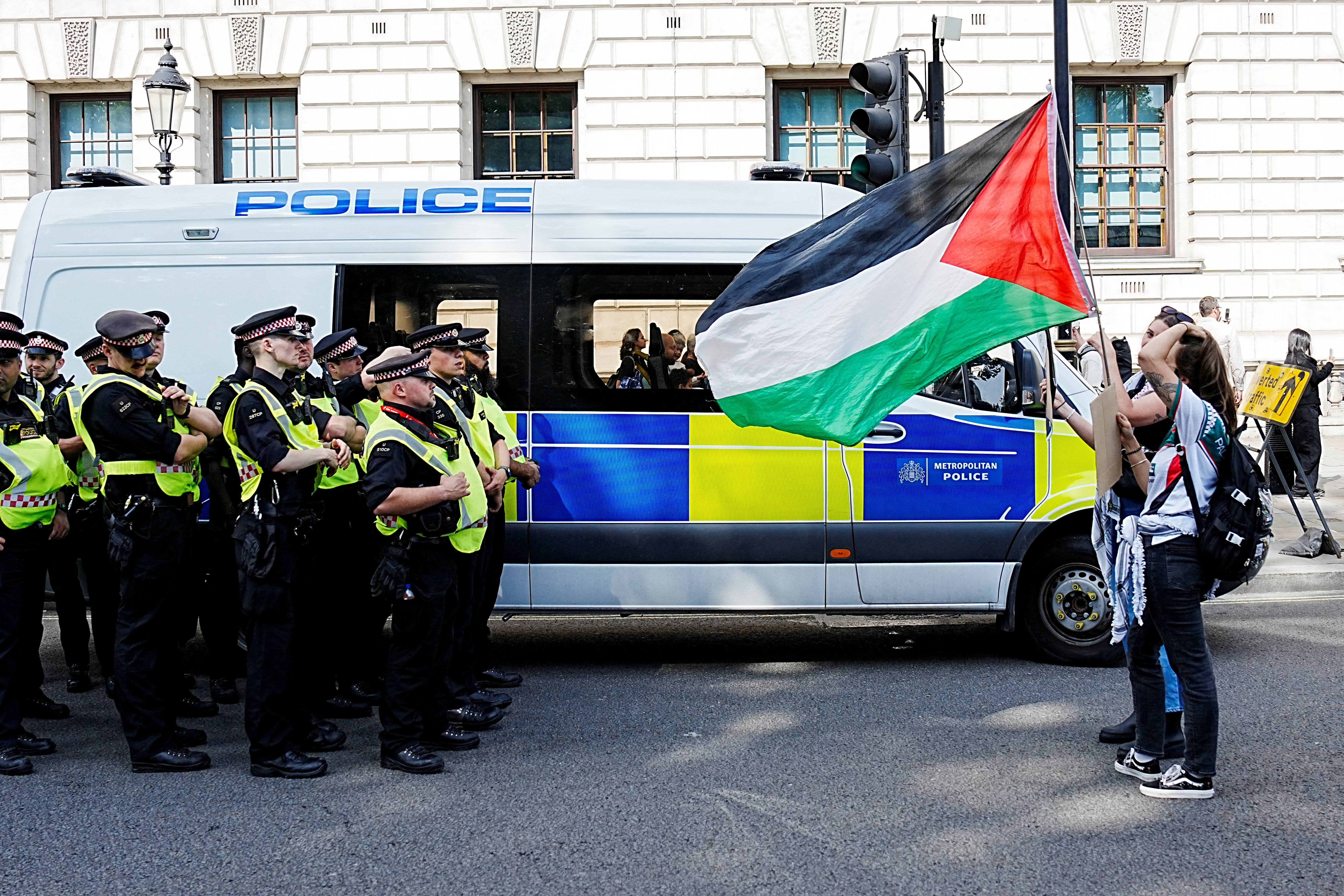UK cops nab over 400 at protest for banned Palestine group