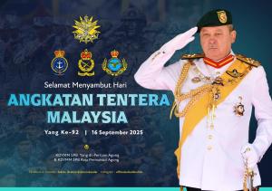 Agong zahir ucapan selamat Hari ATM ke-92, hargai pengorbanan warga tentera, pesara