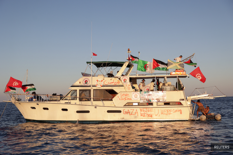 Global flotilla nears Gaza, expected to reach tomorrow