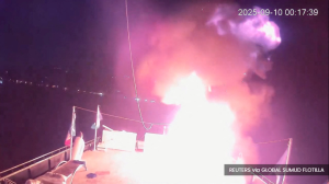 Italy sends navy ship to help Gaza aid flotilla after drone attack