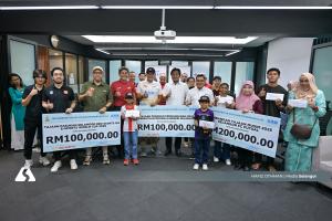 Yayasan MBI agih RM413,000 sokong atlet, persatuan sukan Selangor