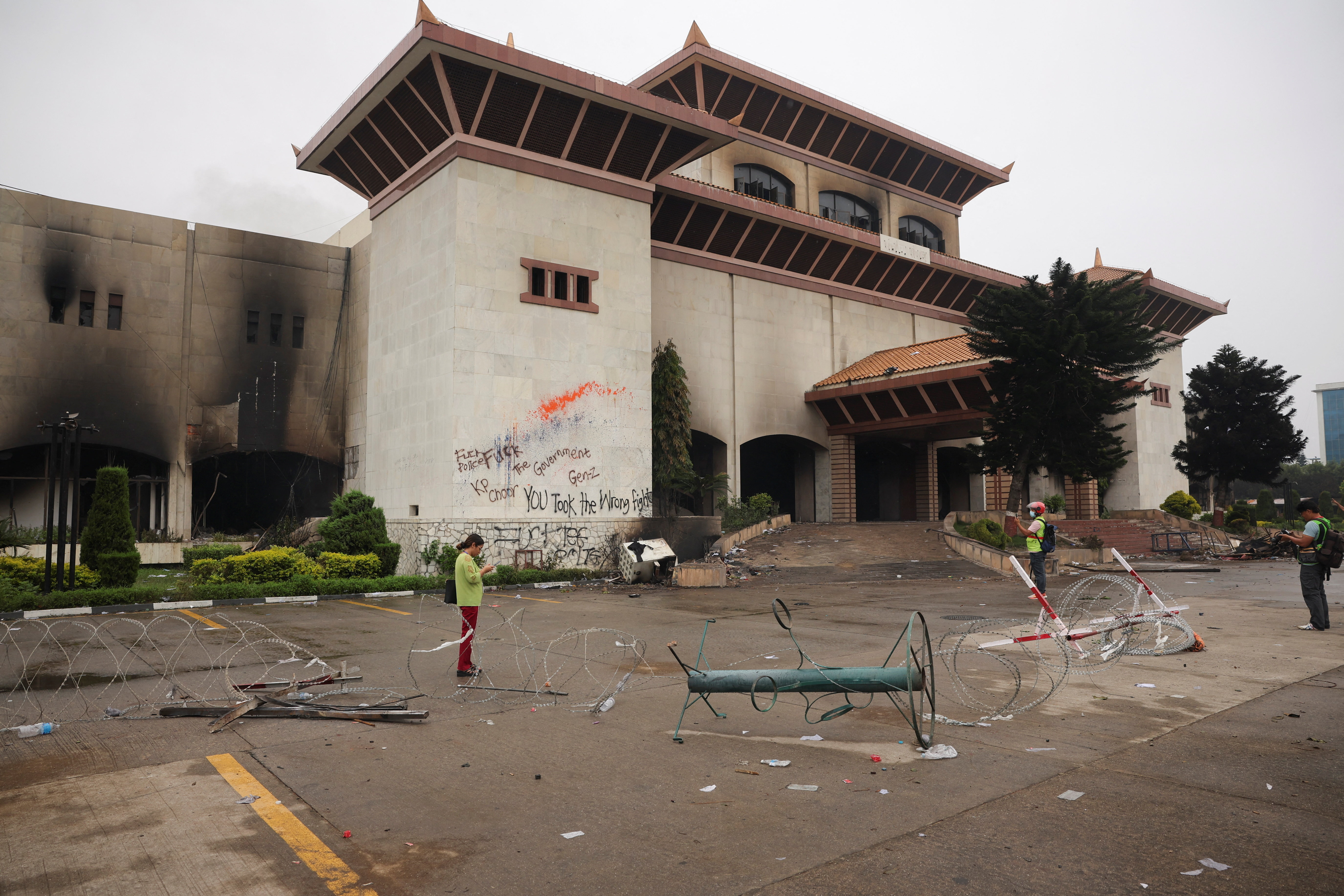 Soldiers patrol Nepal's capital after two days of deadly protests