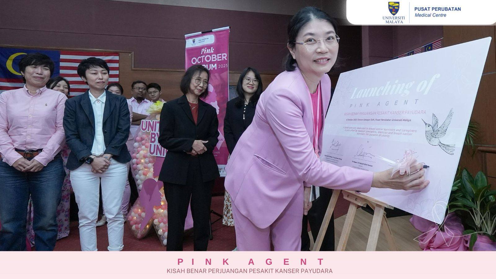 ‘Pink Agent’: Sebarkan kekuatan, kasih sayang dan harapan pejuang kanser payudara
