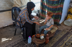 Two years after she was pictured in grief, Gaza woman faces more misery