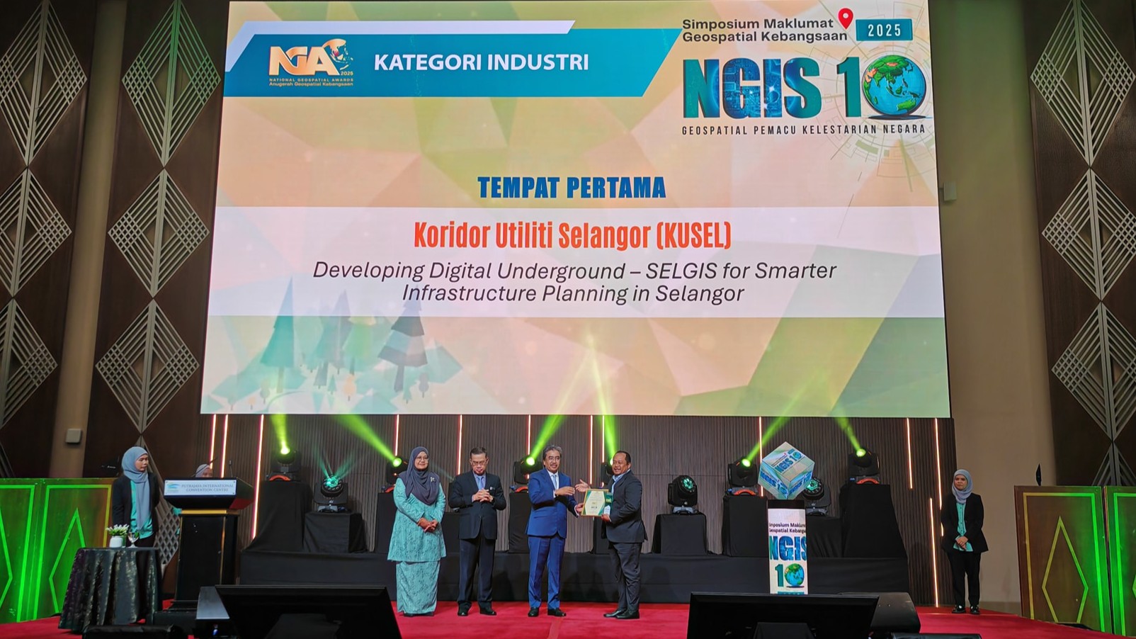 KUSEL johan Anugerah Geospatial Kebangsaan 2025, bangun peta digital bawah tanah