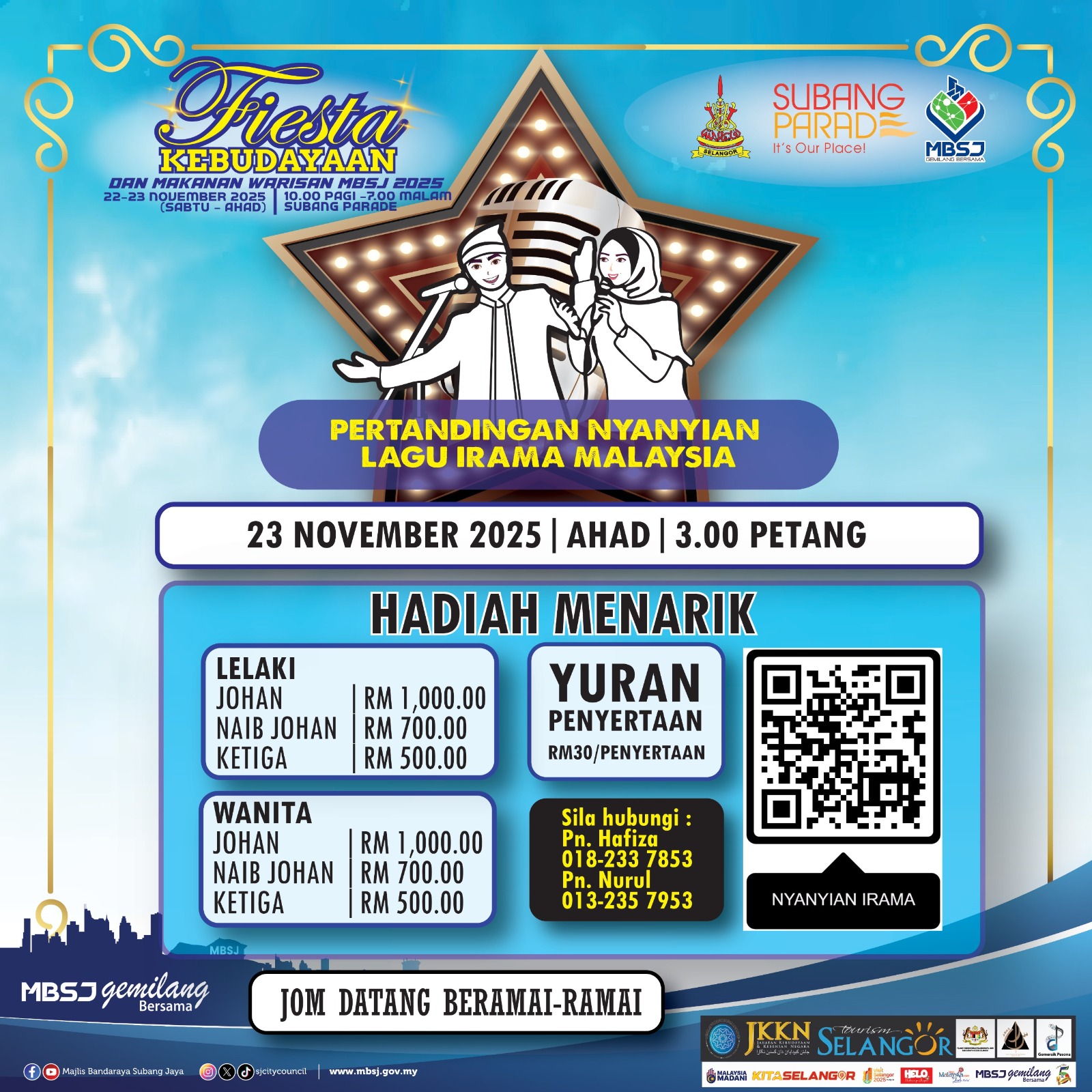 Fiesta Warisan MBSJ tawar hadiah RM18,000, himpun seni, budaya, makanan tradisi