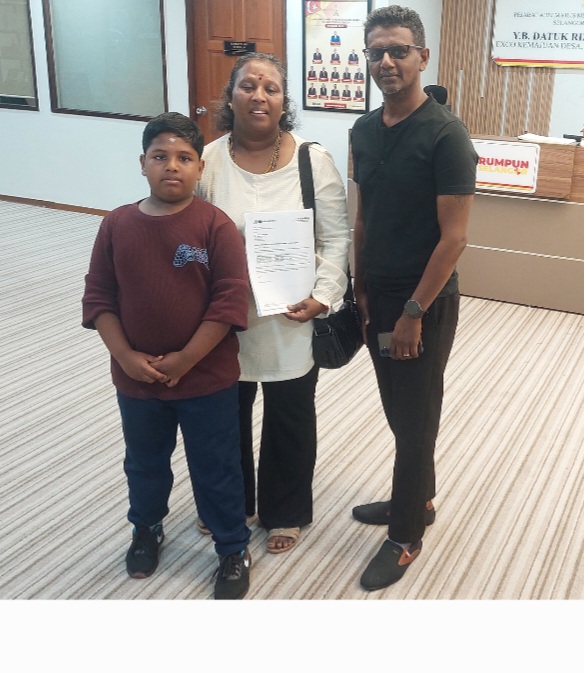 ஹரனேஷ் இருதய சிகிச்சைக்கு வெ.40,000 நிதியுதவி - மாநில அரசுக்கு பெற்றோர் நன்றி