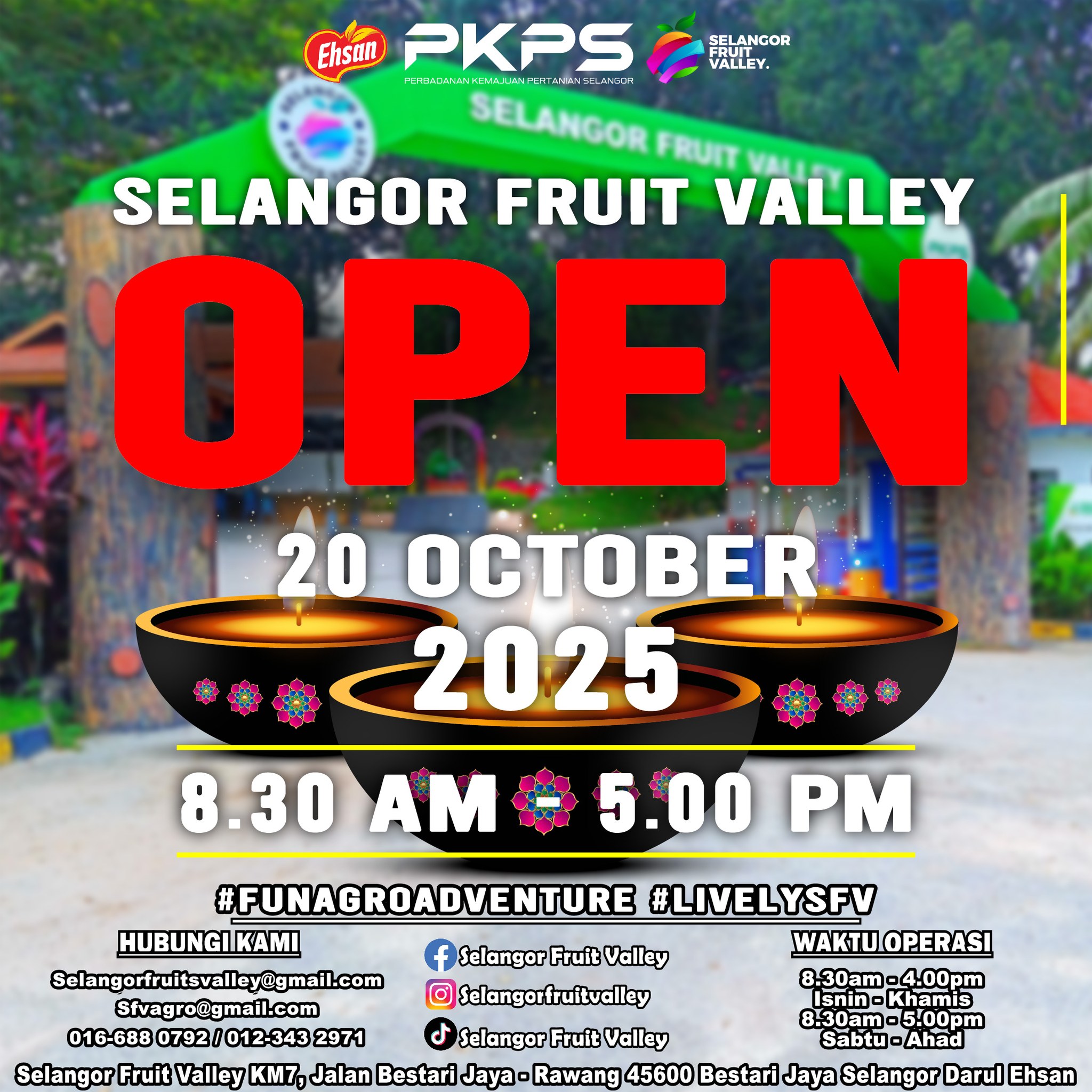 Jom ke Selangor Fruit Valley, destinasi ideal musim cuti Deepavali