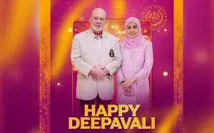 பேரரசர் தம்பதியரின் தீபாவளி வாழ்த்து