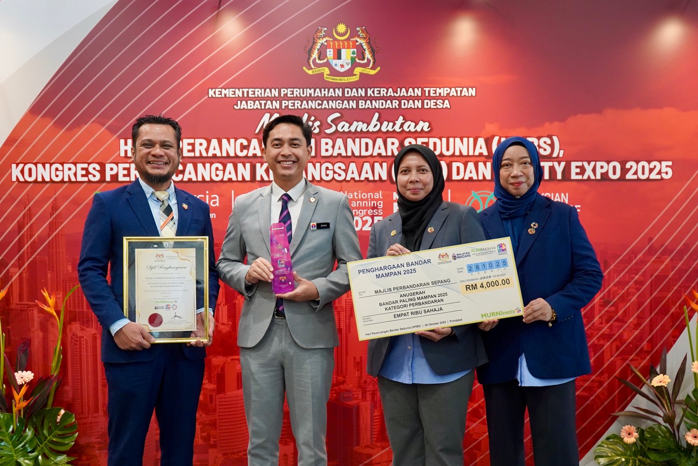 MPSepang dinobat Bandar Paling Mampan Kategori Perbandaran 2025