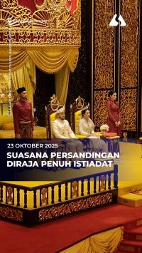 Suasana Persandingan Diraja penuh istiadat
