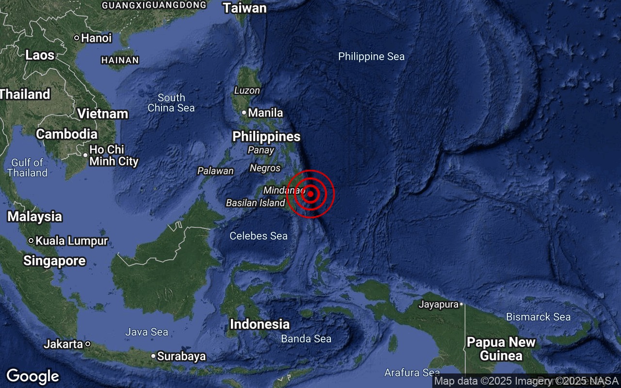 Gempa bumi kuat 7.4 skala Richter landa Mindanao, Filipina