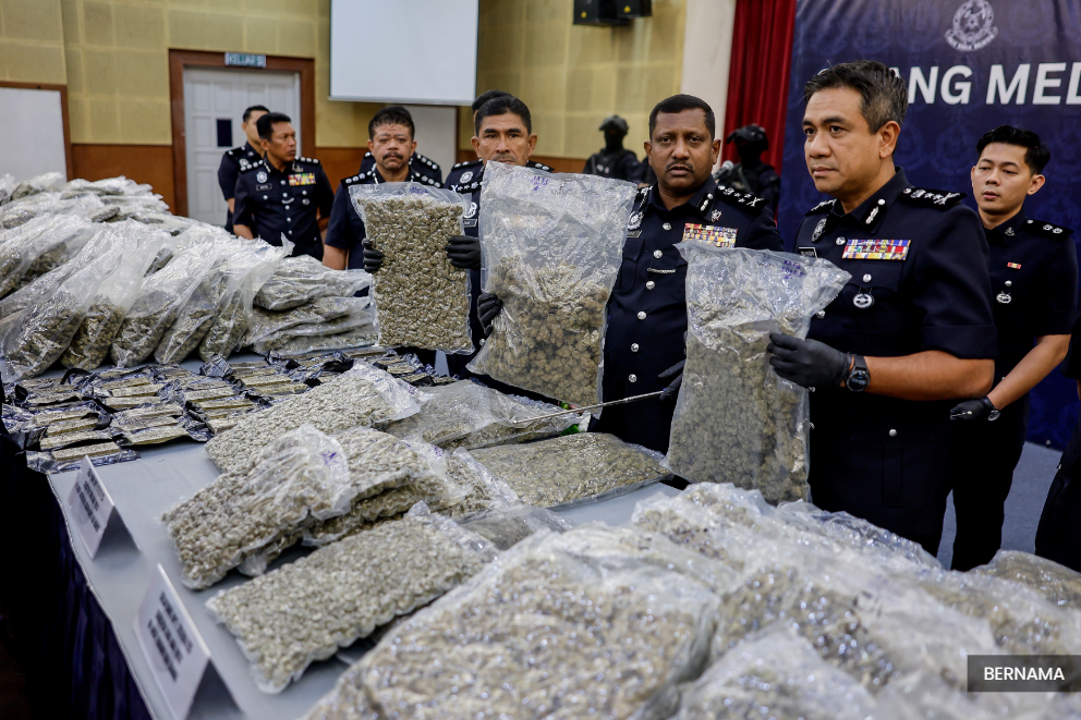 Police bust drug ring with nearly RM6m of cannabis buds bound for Europe