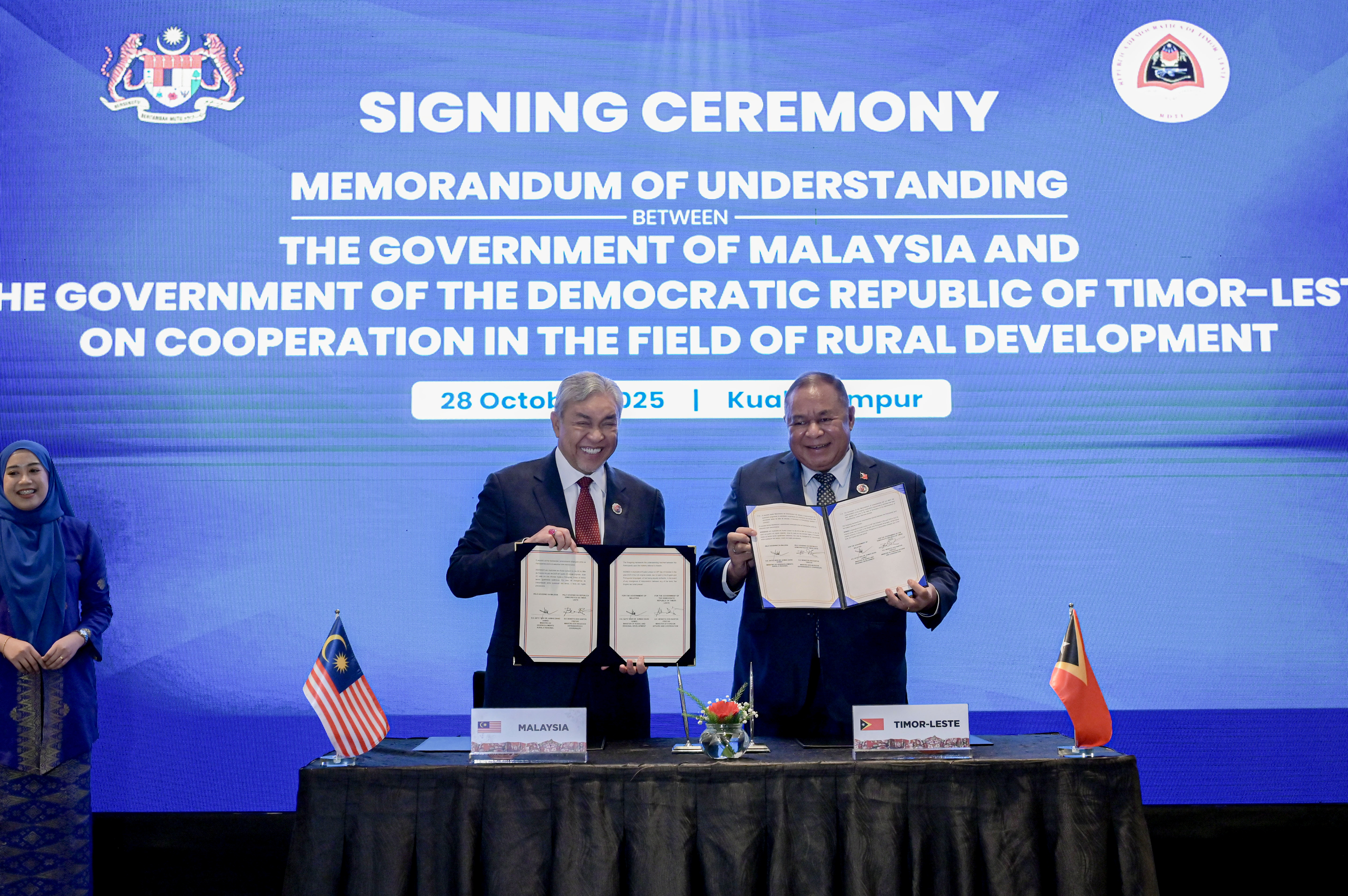 大马助力东帝汶乡区建设 扎希:派员提供导师培训