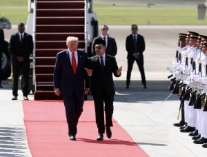 Trump arrives in Malaysia for 47th Asean Summit