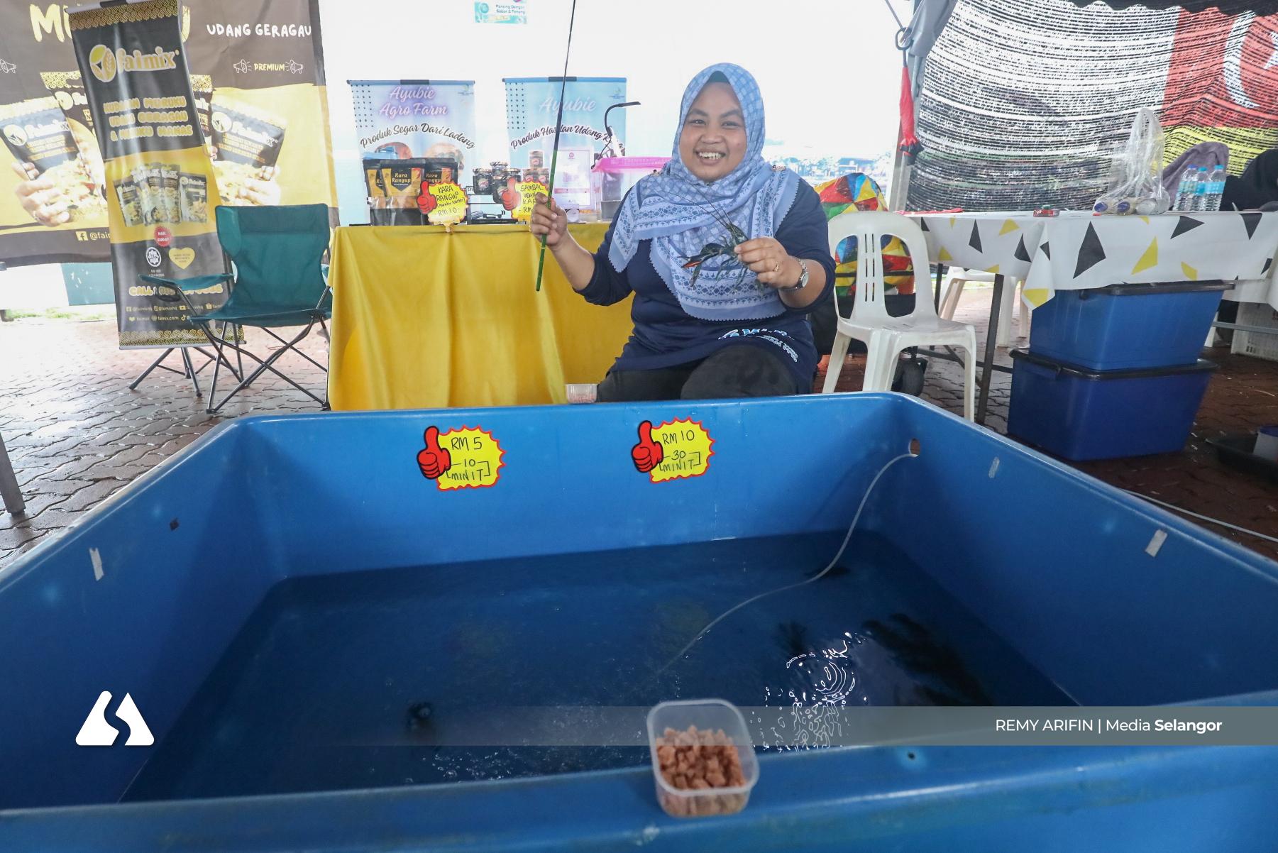 Pancing udang kara antara tarikan pengunjung Selangor Halalvibe Fest 2025