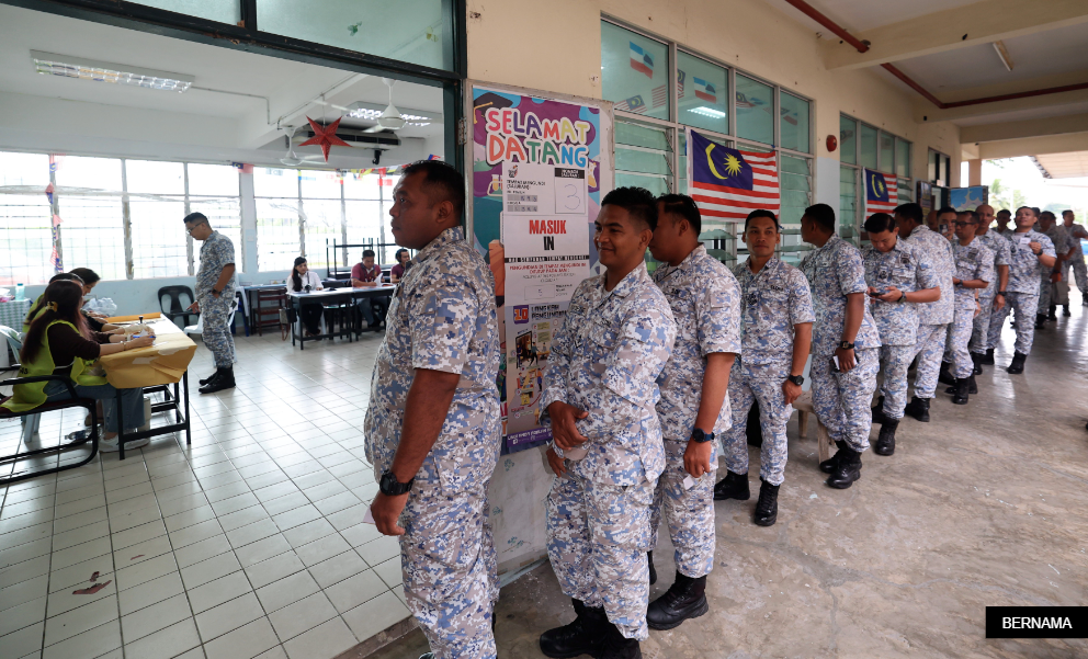 沙巴州选启动提前投票 下午2时投票率88.37%